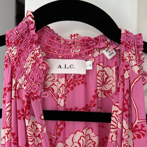 Gorgeous pink, red and white floral sleeveless dress from ALC - Picture 2 of 7